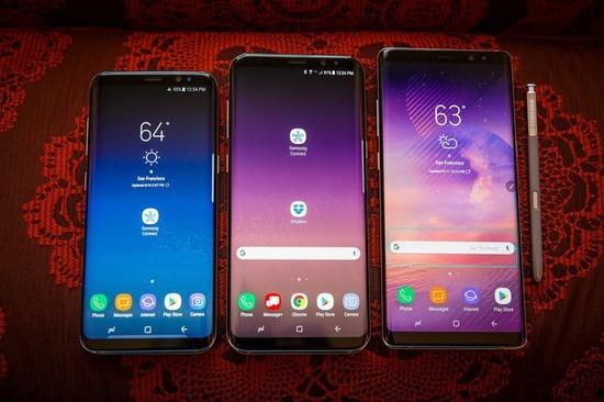 三星S8/S8+/Note 8（图片引自CNET）