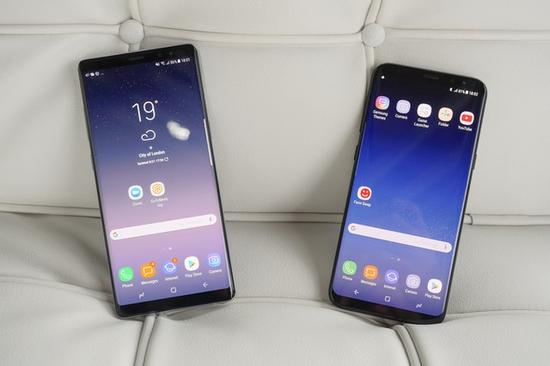 三星Note 8与三星S8在安全性上没有区别（图片引自CNET）