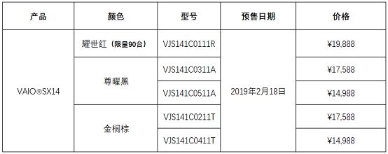 新款VAIO SX14京东预售开启 窄边4K大屏轻至1公斤_行业观察_电商之家