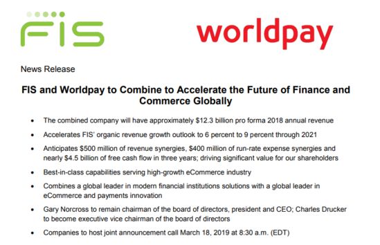 FIS350亿美金收购跨境支付企业Worldpay_跨境电商_电商之家