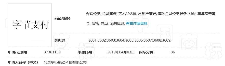 即将获牌？今日头条申请“字节支付”商标_金融_电商之家