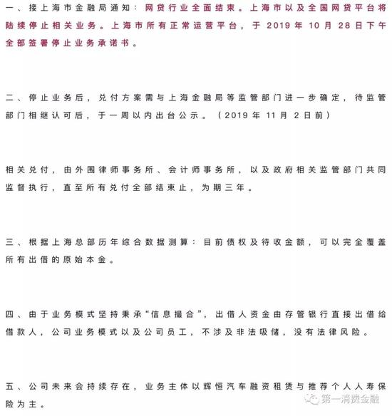 上海确认全部清退P2P 所有平台签署停止业务承诺书_金融_电商之家