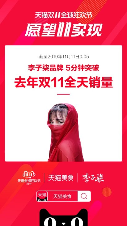 2019“李子柒”品牌双11战报，总成交额突破8000万_行业观察_电商之家