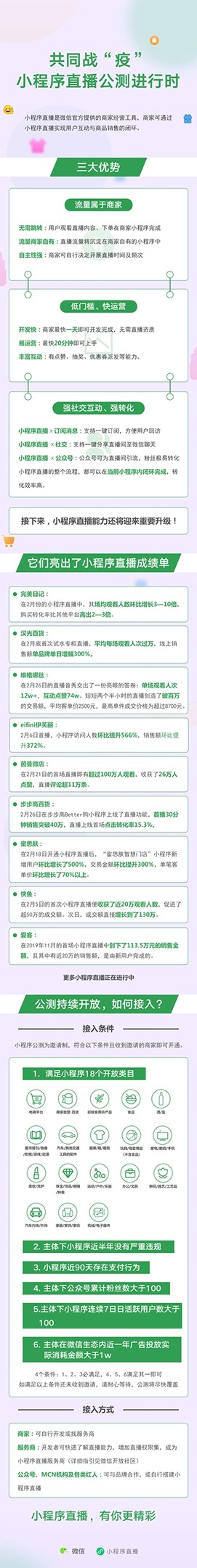 微信小程序直播能力启动公测 加码电商助力商家战“疫”_零售_电商之家