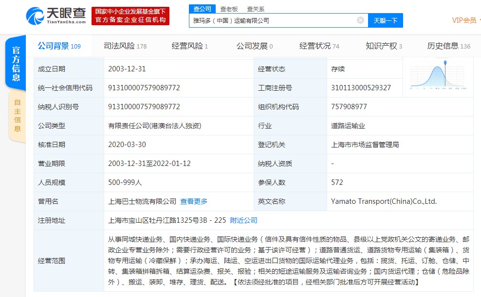 国际物流巨头雅玛多（中国）运输有限公司宣布清算_物流_电商之家