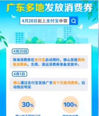 珠海、佛山今日通过支付宝派发1亿元消费劵_金融_电商之家