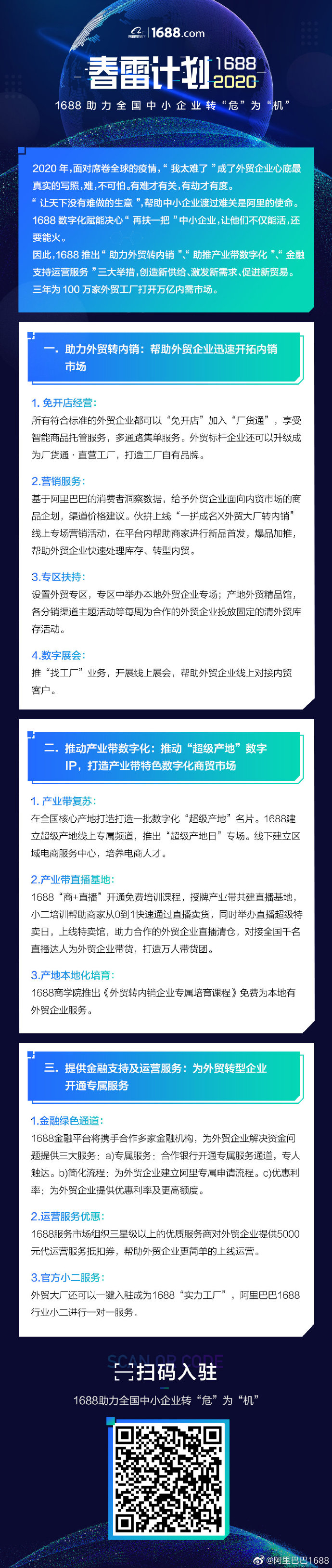 1688推三大举措 计划三年为100万外贸工厂打开内需市场_B2B_电商之家