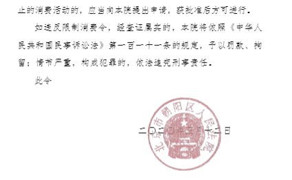 优信二手车CFO及公司法定代表人曾真被朝阳区人民法院限制消费_人物_电商之家