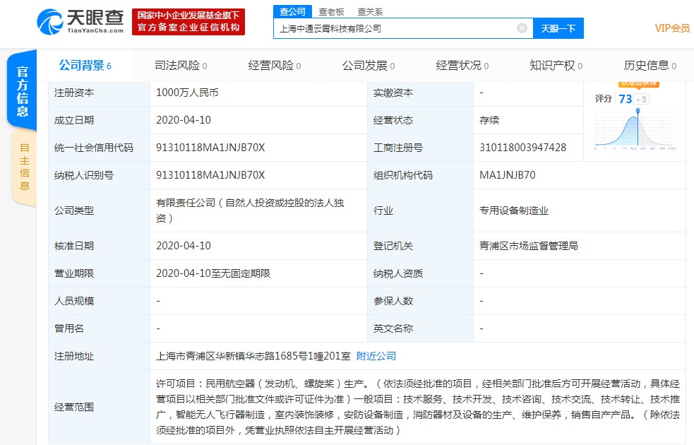 中通斥资1000万元成立民用航空器公司_物流_电商之家