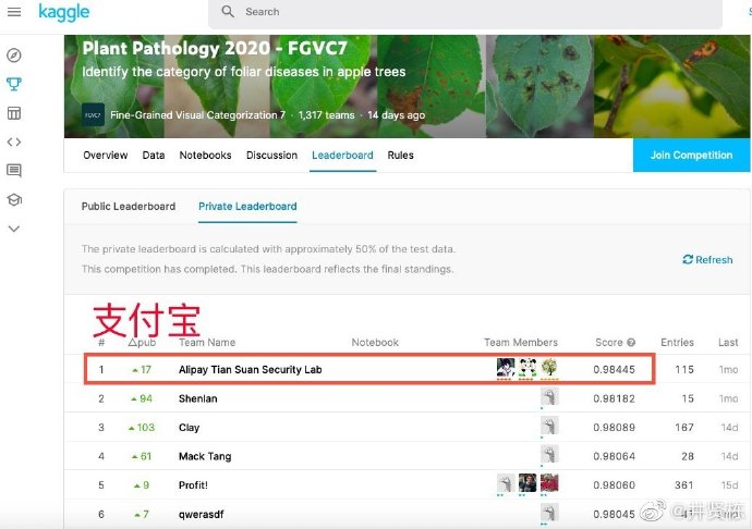 支付宝安全实验室获得Kaggle视觉挑战赛冠军_金融_电商之家