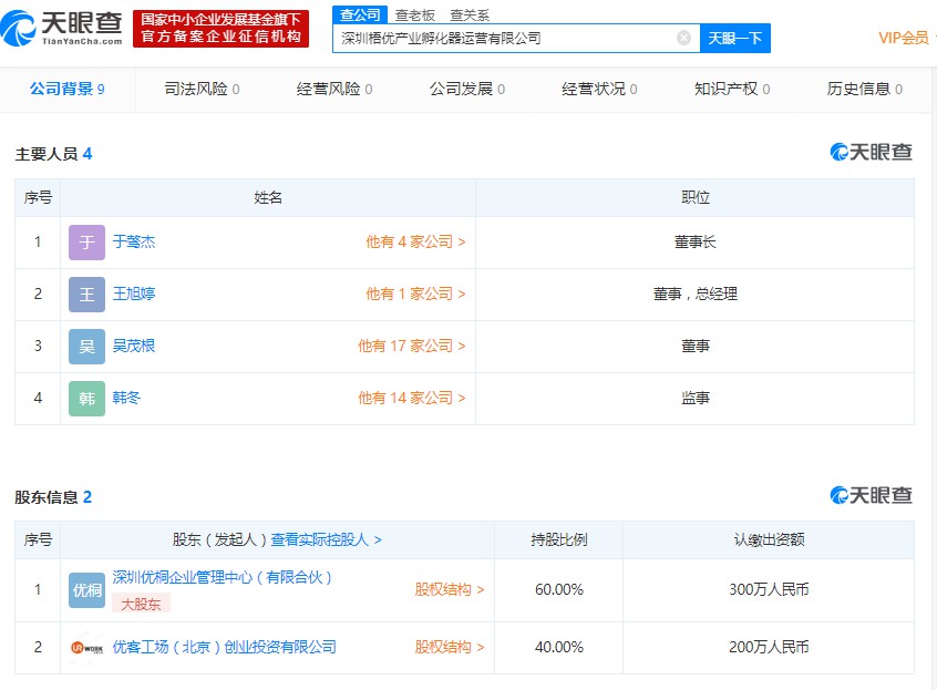 优客工场入股一家深圳孵化器运营公司_O2O_电商之家