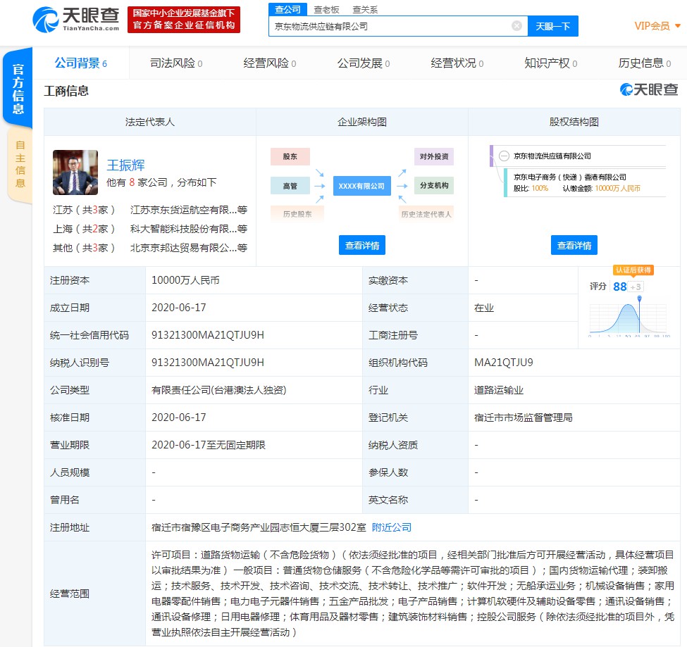 京东物流斥资1亿元成立供应链有限公司_物流_电商之家