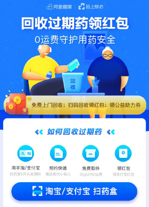 阿里健康联合八大药企开展家庭过期药回收活动_零售_电商之家