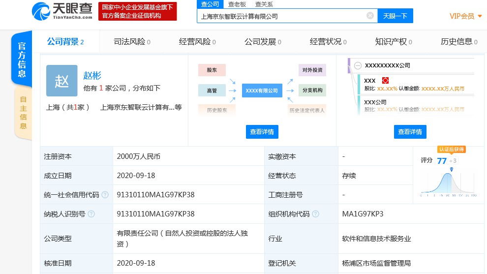 京东斥资2000万元成立上海京东智联云计算有限公司_零售_电商之家