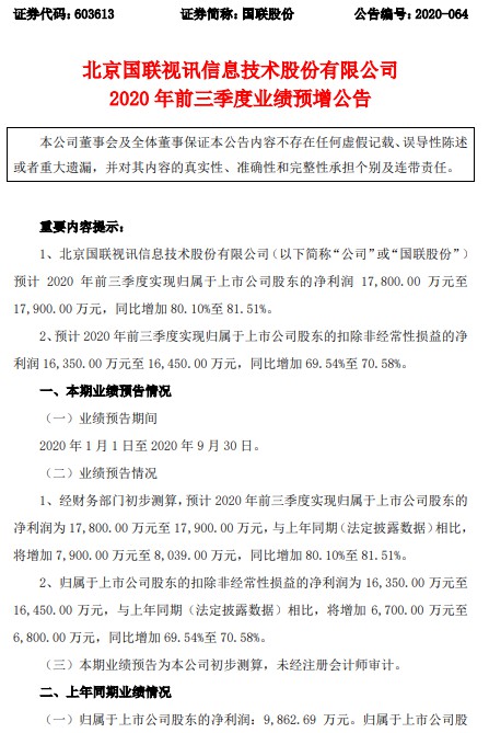 国联股份：预计前三季度净利润1.78亿元至1.79亿元_B2B_电商之家