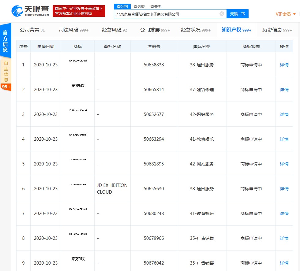 京东关联公司申请“京家政”商标_O2O_电商之家