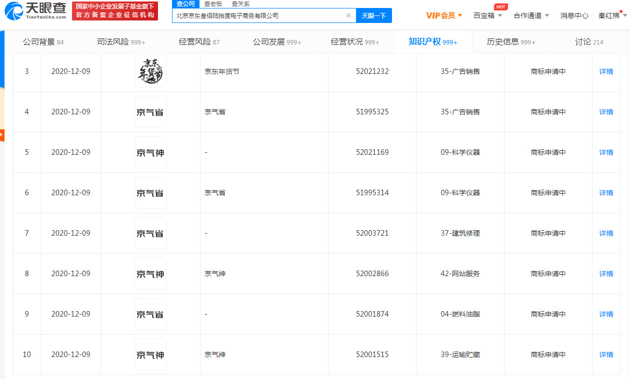 京东关联公司申请多条“京气省”、“京气神”商标_零售_电商之家