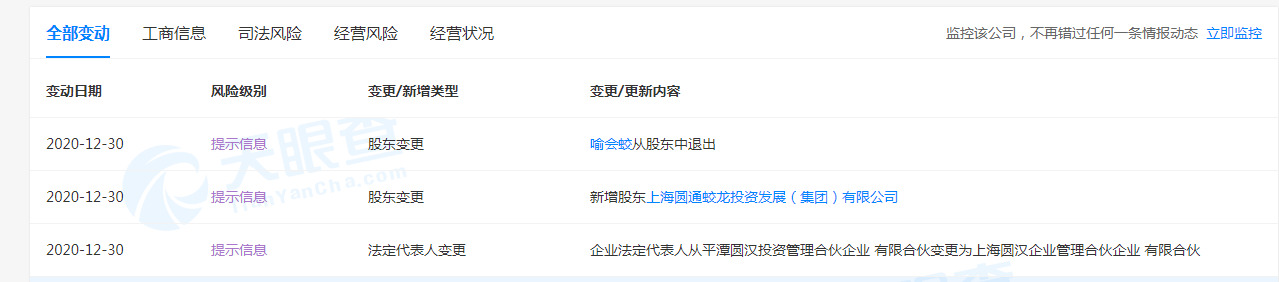 喻会蛟退出宁波圆泽股权投资合伙企业（有限合伙）股东_物流_电商之家