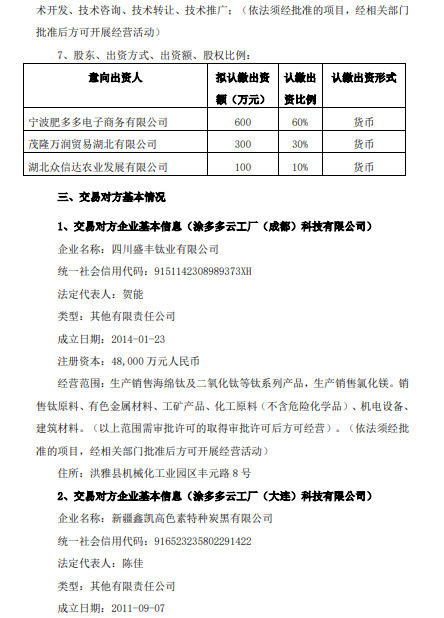 国联股份：控股子公司拟投资2000万元设立3家子公司_B2B_电商之家